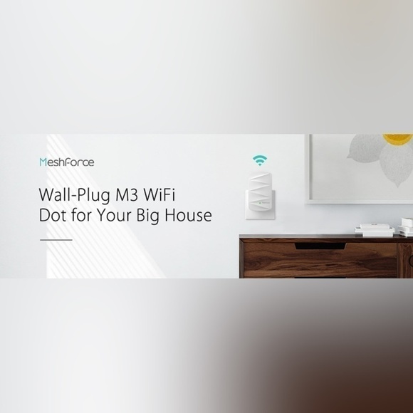 NWT MESHFORCE - M3 Dot Wall Plug WiFi Extender - Picture 11 of 13